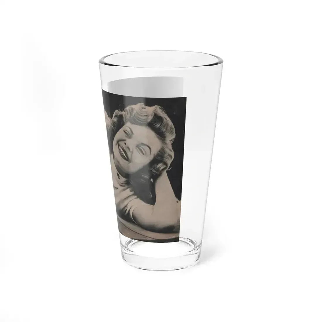Cleo Moore #126 - Show Pocket Mag. '55 - B&W Centerfold Photo (Vintage Female Icon) Pint Glass 16oz - Go Mug Yourself