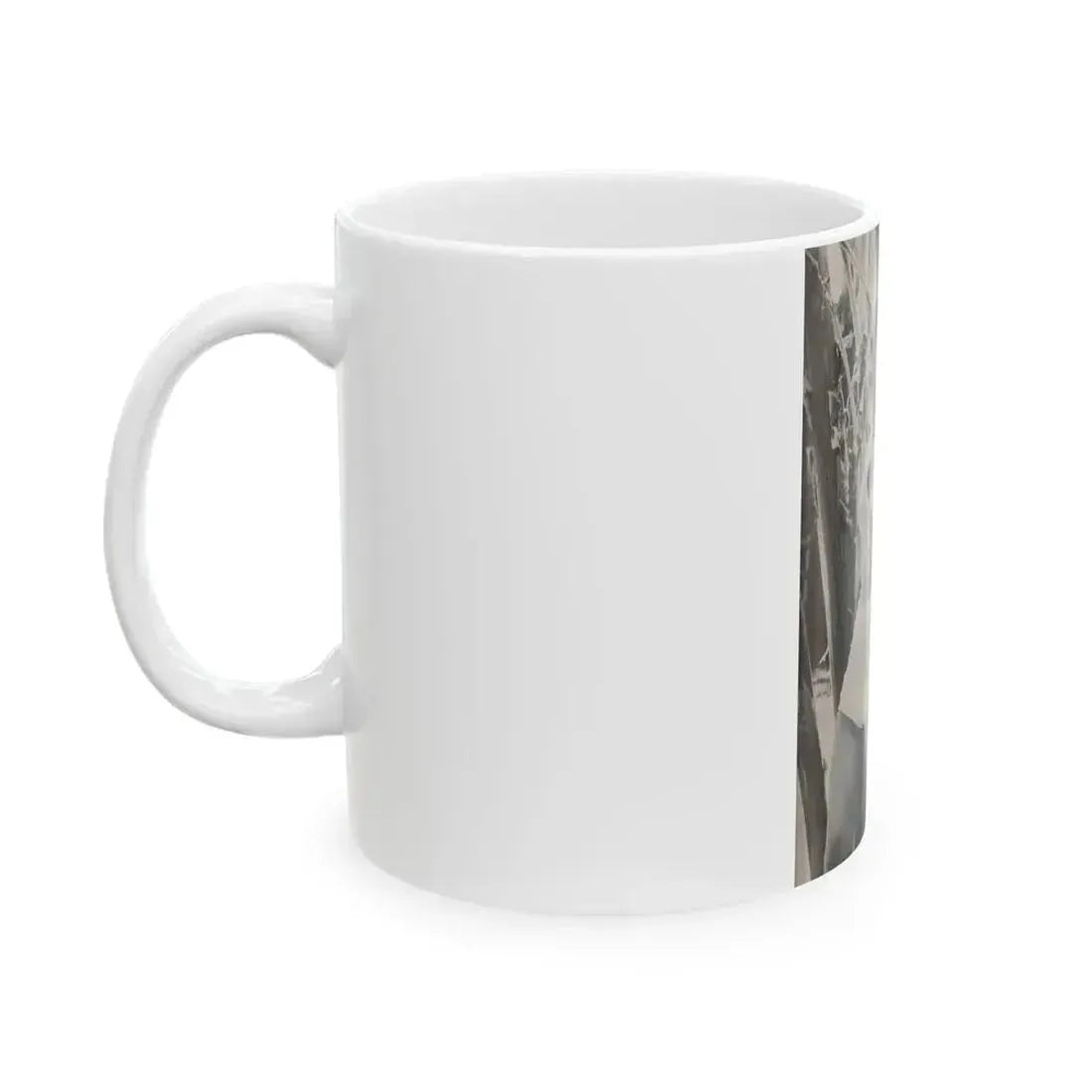 Cleo Moore #128 - Show Pocket Mag. '55 - Inside B&W Back Cover Photo (Vintage Female Icon) White Coffee Mug - Go Mug Yourself