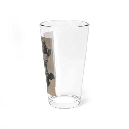 Cleo Moore #133 - Glamorous Models Mag. '51 - 1 B&W Photo (Vintage Female Icon) Pint Glass 16oz - Go Mug Yourself