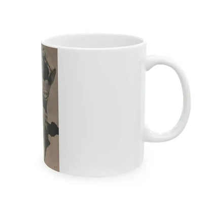 Cleo Moore #133 - Glamorous Models Mag. '51 - 1 B&W Photo (Vintage Female Icon) White Coffee Mug - Go Mug Yourself