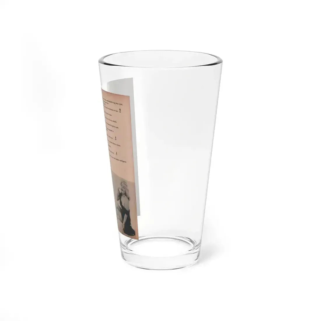 Cleo Moore #135 - Glamorous Models Mag. '50 - 3 B&W Photos (Vintage Female Icon) Pint Glass 16oz - Go Mug Yourself