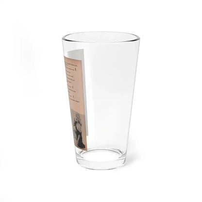 Cleo Moore #135 - Glamorous Models Mag. '50 - 3 B&W Photos (Vintage Female Icon) Pint Glass 16oz - Go Mug Yourself