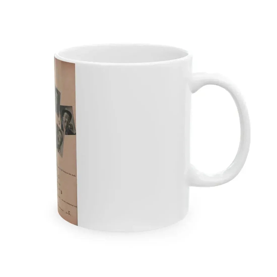 Cleo Moore #140 - Glamorous Models Mag. '50 - 1 B&W Photo (Vintage Female Icon) White Coffee Mug - Go Mug Yourself