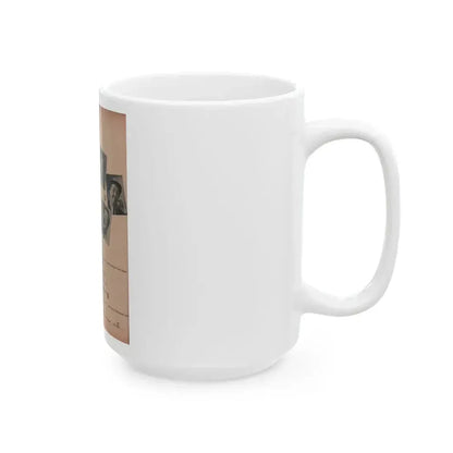 Cleo Moore #140 - Glamorous Models Mag. '50 - 1 B&W Photo (Vintage Female Icon) White Coffee Mug - Go Mug Yourself