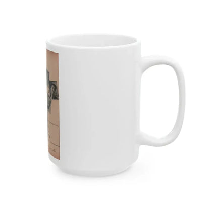 Cleo Moore #140 - Glamorous Models Mag. '50 - 1 B&W Photo (Vintage Female Icon) White Coffee Mug - Go Mug Yourself