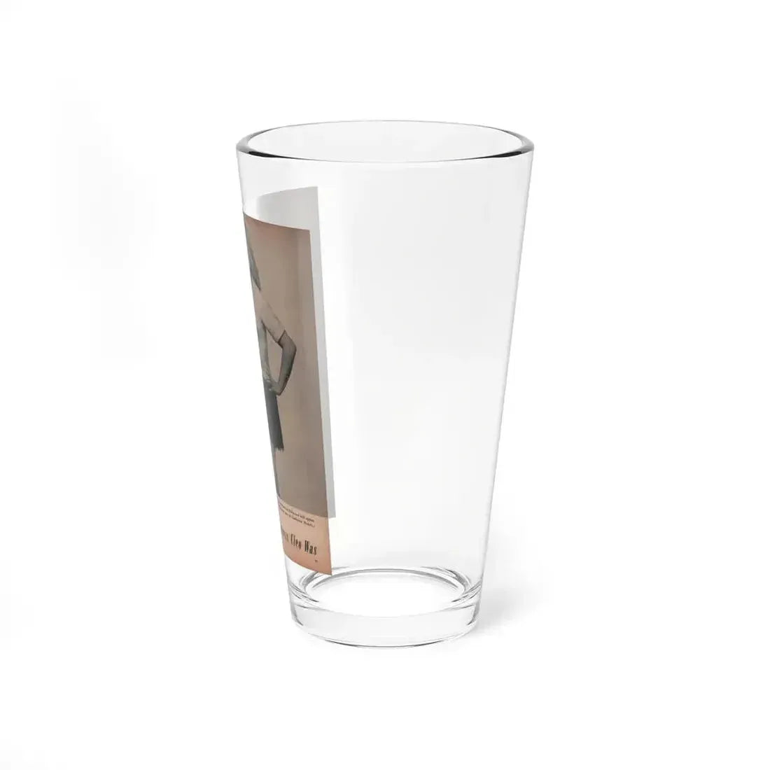 Cleo Moore #141 - Glamorous Models Mag. '50 - 1 B&W Photo (Vintage Female Icon) Pint Glass 16oz - Go Mug Yourself