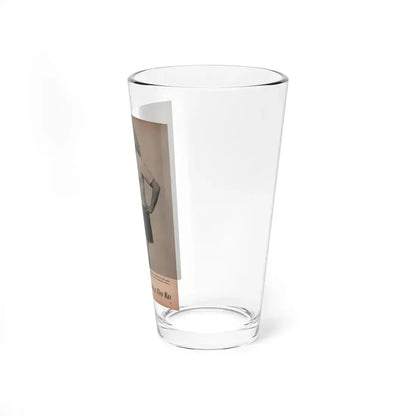 Cleo Moore #141 - Glamorous Models Mag. '50 - 1 B&W Photo (Vintage Female Icon) Pint Glass 16oz - Go Mug Yourself