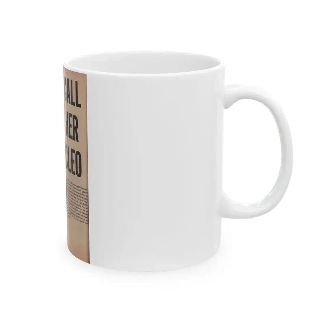 Cleo Moore #142 - Glamorous Models Mag. '54 - 1 B&W Photo & Article (Vintage Female Icon) White Coffee Mug - Go Mug Yourself