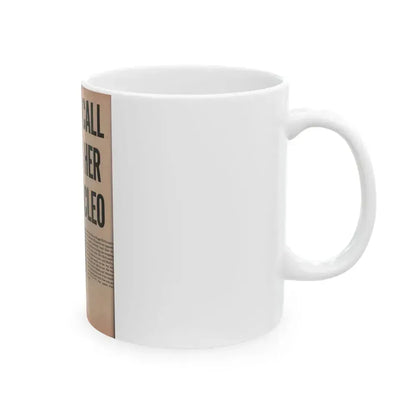 Cleo Moore #142 - Glamorous Models Mag. '54 - 1 B&W Photo & Article (Vintage Female Icon) White Coffee Mug - Go Mug Yourself