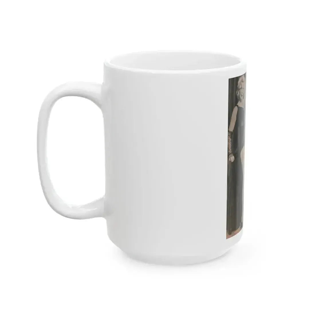 Cleo Moore #142 - Glamorous Models Mag. '54 - 1 B&W Photo & Article (Vintage Female Icon) White Coffee Mug - Go Mug Yourself