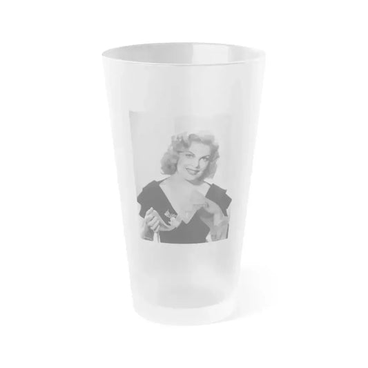 Cleo Moore #147 (Vintage Female Icon) Frosted Pint Glass 16oz 16oz Frosted - Go Mug Yourself
