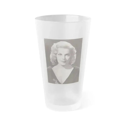 Cleo Moore #159 (Vintage Female Icon) Frosted Pint Glass 16oz 16oz Frosted - Go Mug Yourself
