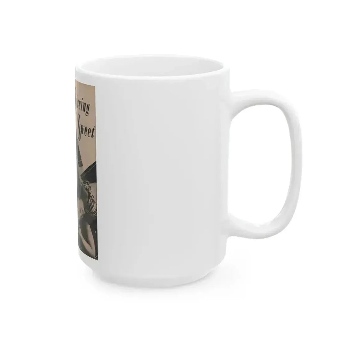 Cleo Moore #162 - Cover Girls Models Mag. '54 - 1 Page 2 B&W Photos & Large Caption (Vintage Female Icon) White Coffee Mug - Go Mug Yourself