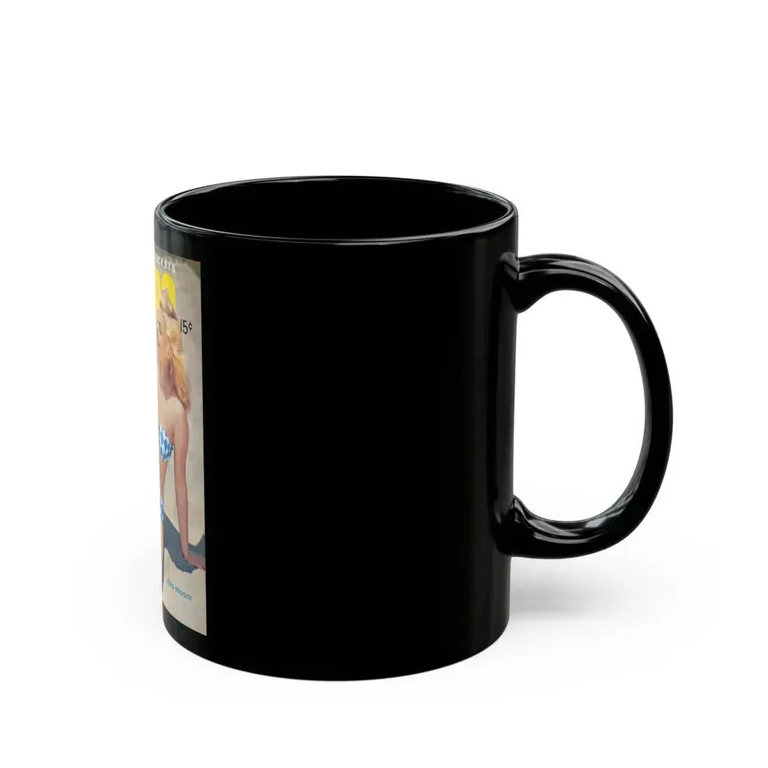 Cleo Moore #166 - Mag. Cover (Vintage Female Icon) Black Coffee Mug - Go Mug Yourself
