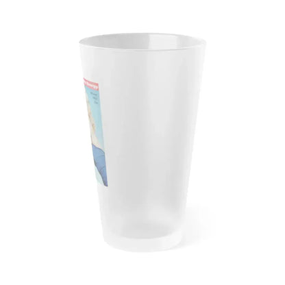 Cleo Moore #167 - Mag. Cover (Vintage Female Icon) Frosted Pint Glass 16oz - Go Mug Yourself