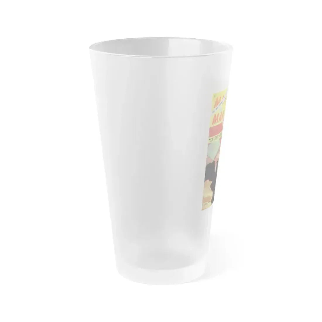 Cleo Moore #168 - Mag. Cover (Vintage Female Icon) Frosted Pint Glass 16oz - Go Mug Yourself