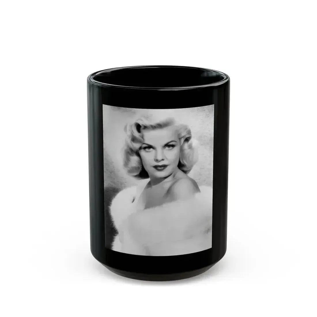 Cleo Moore #171 (Vintage Female Icon) Black Coffee Mug 15oz - Go Mug Yourself