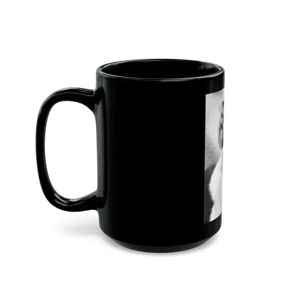 Cleo Moore #171 (Vintage Female Icon) Black Coffee Mug - Go Mug Yourself