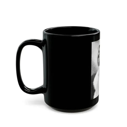 Cleo Moore #171 (Vintage Female Icon) Black Coffee Mug - Go Mug Yourself