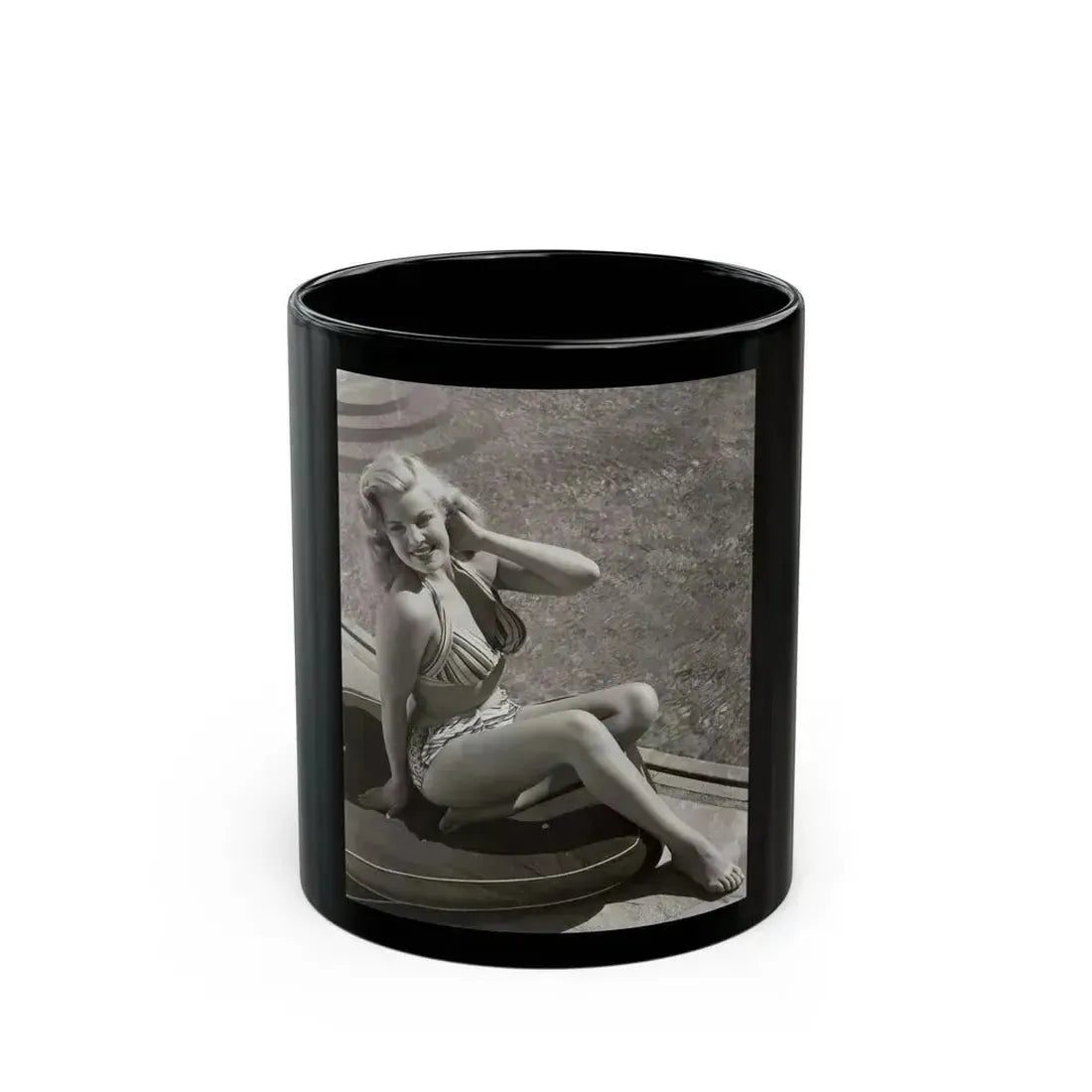 Cleo Moore #172 (Vintage Female Icon) Black Coffee Mug 11oz - Go Mug Yourself