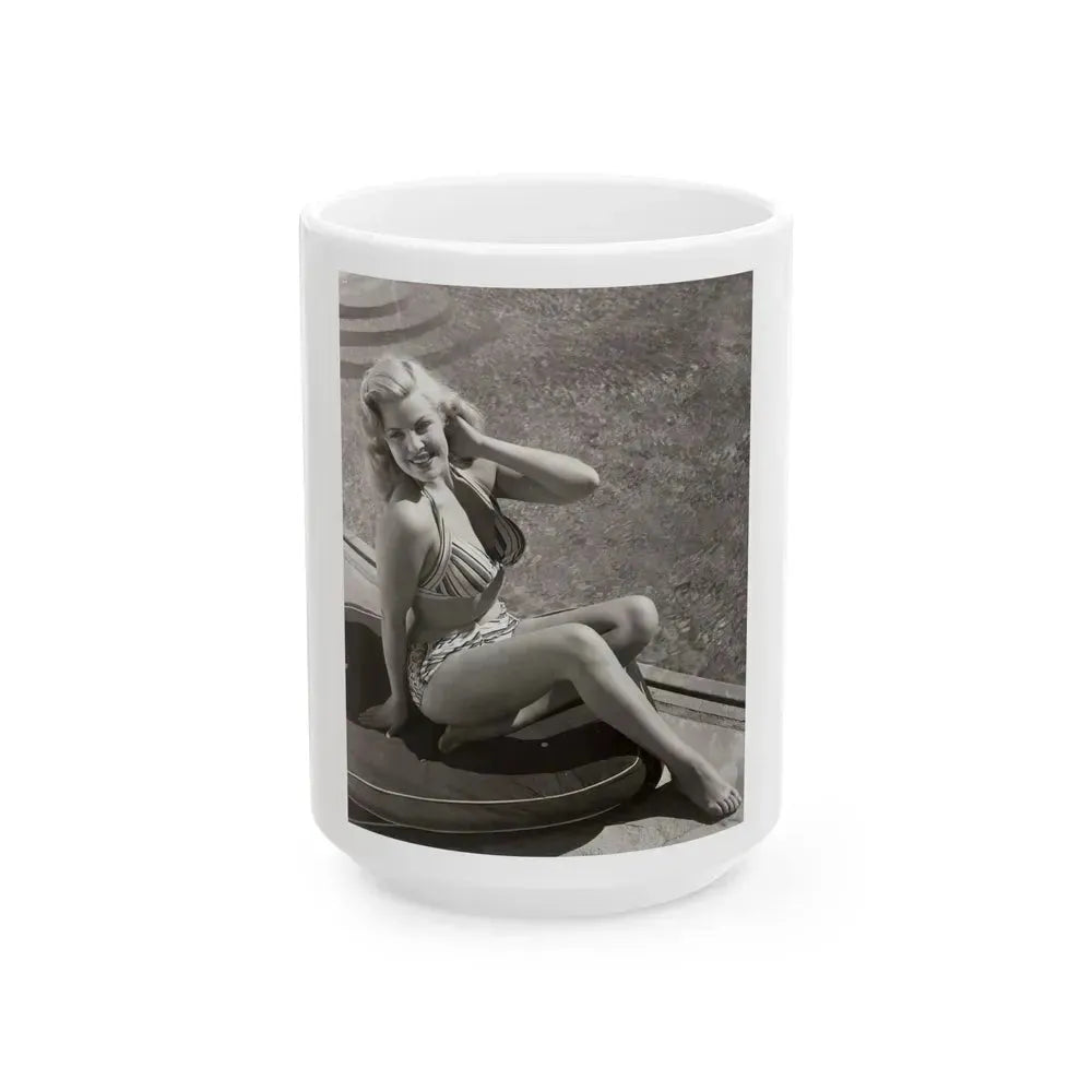 Cleo Moore #172 (Vintage Female Icon) White Coffee Mug 15oz - Go Mug Yourself