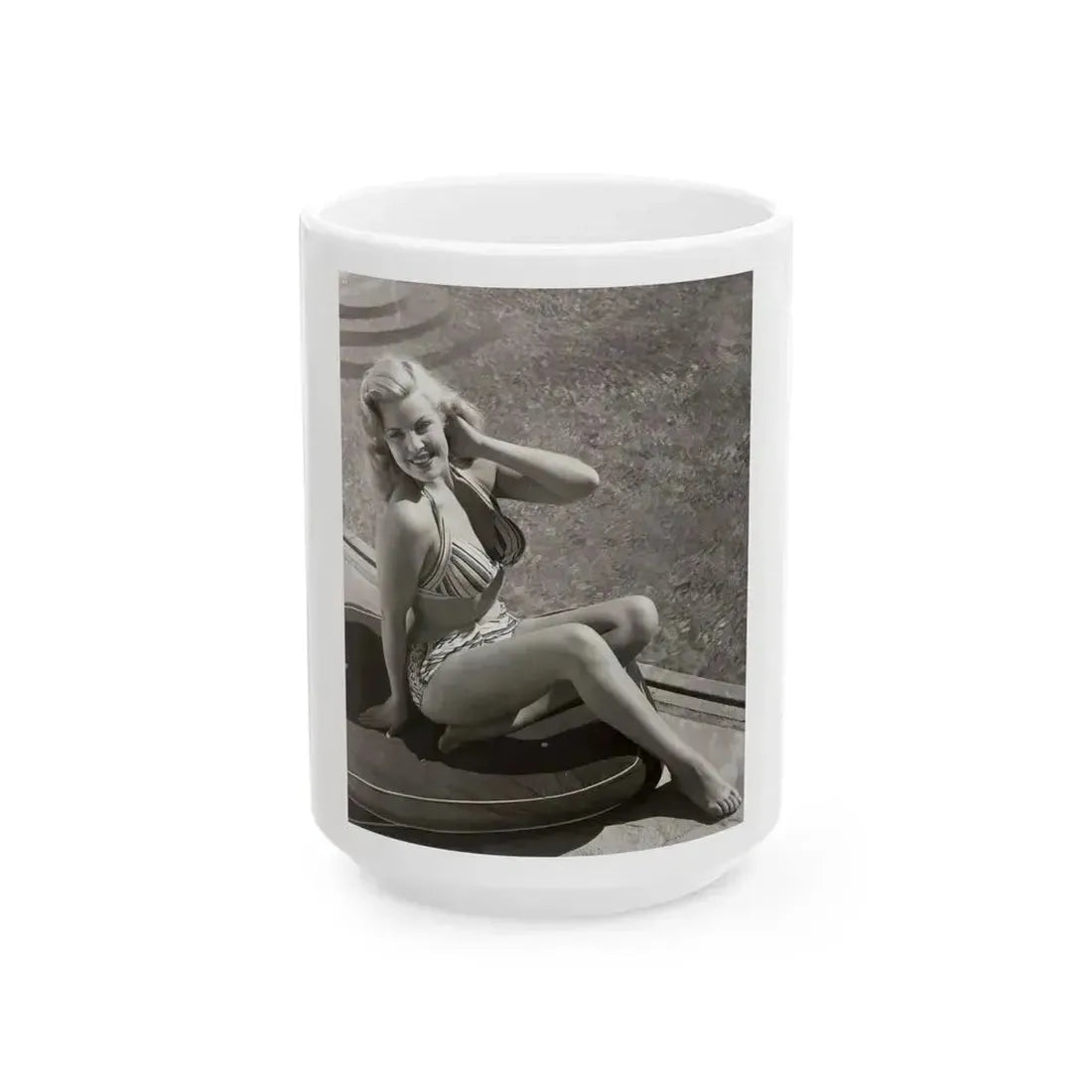 Cleo Moore #172 (Vintage Female Icon) White Coffee Mug 15oz - Go Mug Yourself