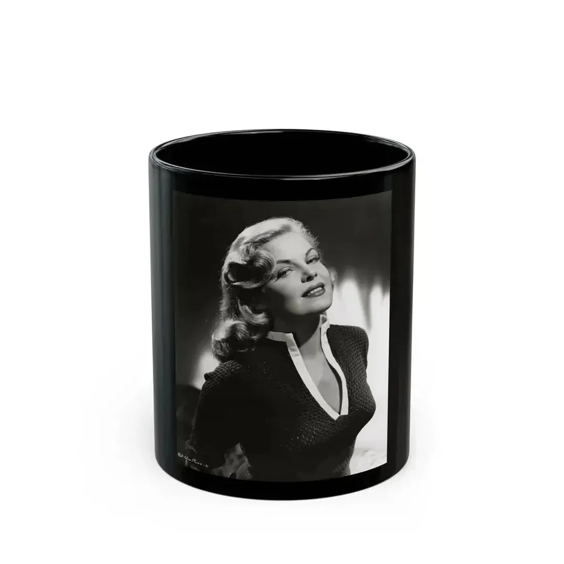 Cleo Moore #173 (Vintage Female Icon) Black Coffee Mug 11oz - Go Mug Yourself