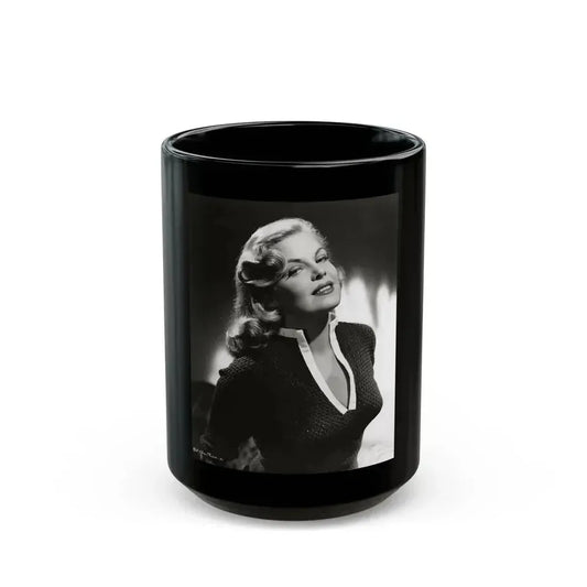 Cleo Moore #173 (Vintage Female Icon) Black Coffee Mug 15oz - Go Mug Yourself