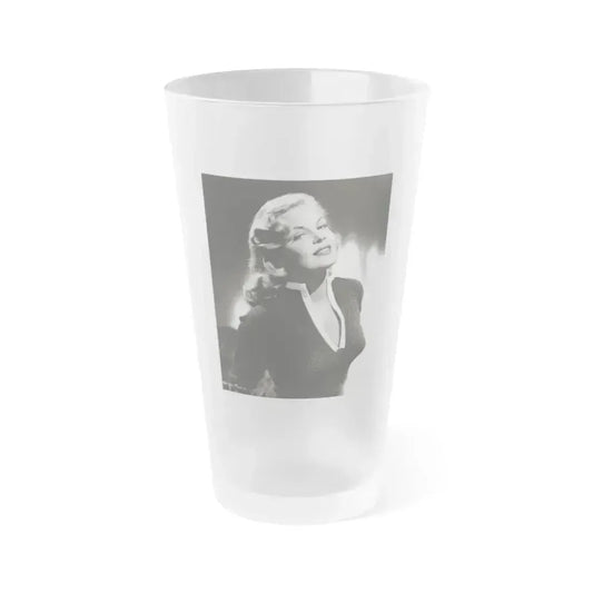 Cleo Moore #173 (Vintage Female Icon) Frosted Pint Glass 16oz 16oz Frosted - Go Mug Yourself
