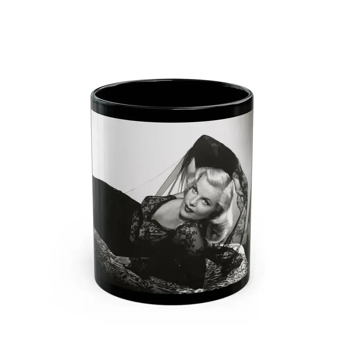 Cleo Moore #174 (Vintage Female Icon) Black Coffee Mug 11oz - Go Mug Yourself