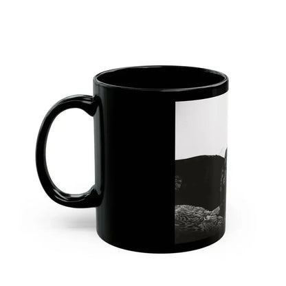 Cleo Moore #174 (Vintage Female Icon) Black Coffee Mug - Go Mug Yourself