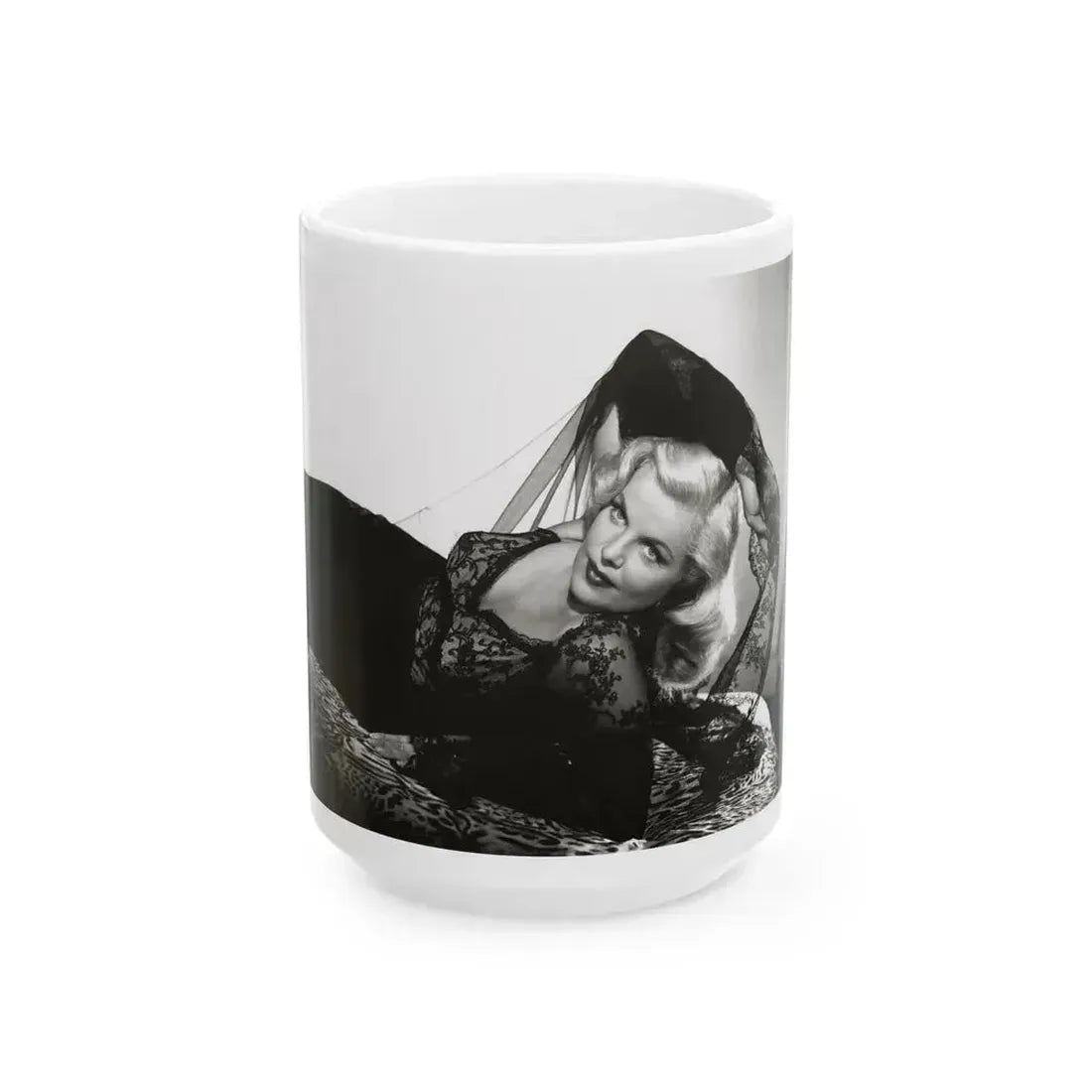 Cleo Moore #174 (Vintage Female Icon) White Coffee Mug 15oz - Go Mug Yourself