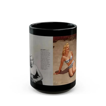 Cleo Moore #177 - Modern Screen Pin-Ups Magazine Issue #1 (Vintage Female Icon) Black Coffee Mug 15oz - Go Mug Yourself
