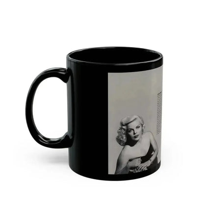 Cleo Moore #177 - Modern Screen Pin-Ups Magazine Issue #1 (Vintage Female Icon) Black Coffee Mug - Go Mug Yourself