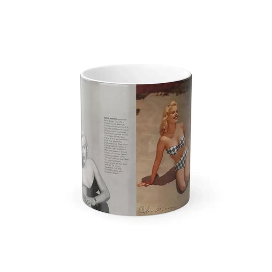 Cleo Moore #177 - Modern Screen Pin-Ups Magazine Issue #1 (Vintage Female Icon) Color Changing Mug 11oz 11oz - Go Mug Yourself