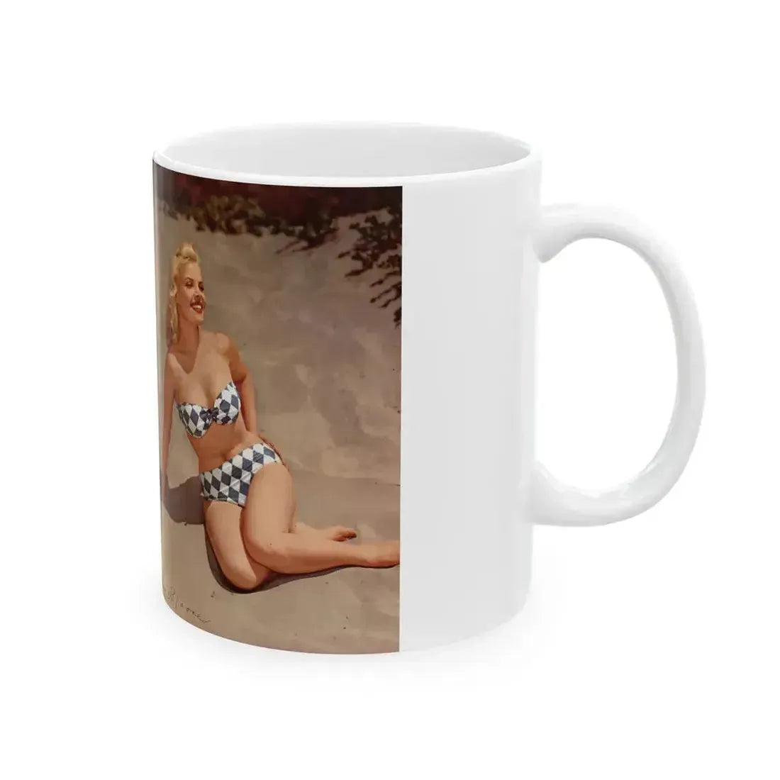 Cleo Moore #177 - Modern Screen Pin-Ups Magazine Issue #1 (Vintage Female Icon) White Coffee Mug - Go Mug Yourself
