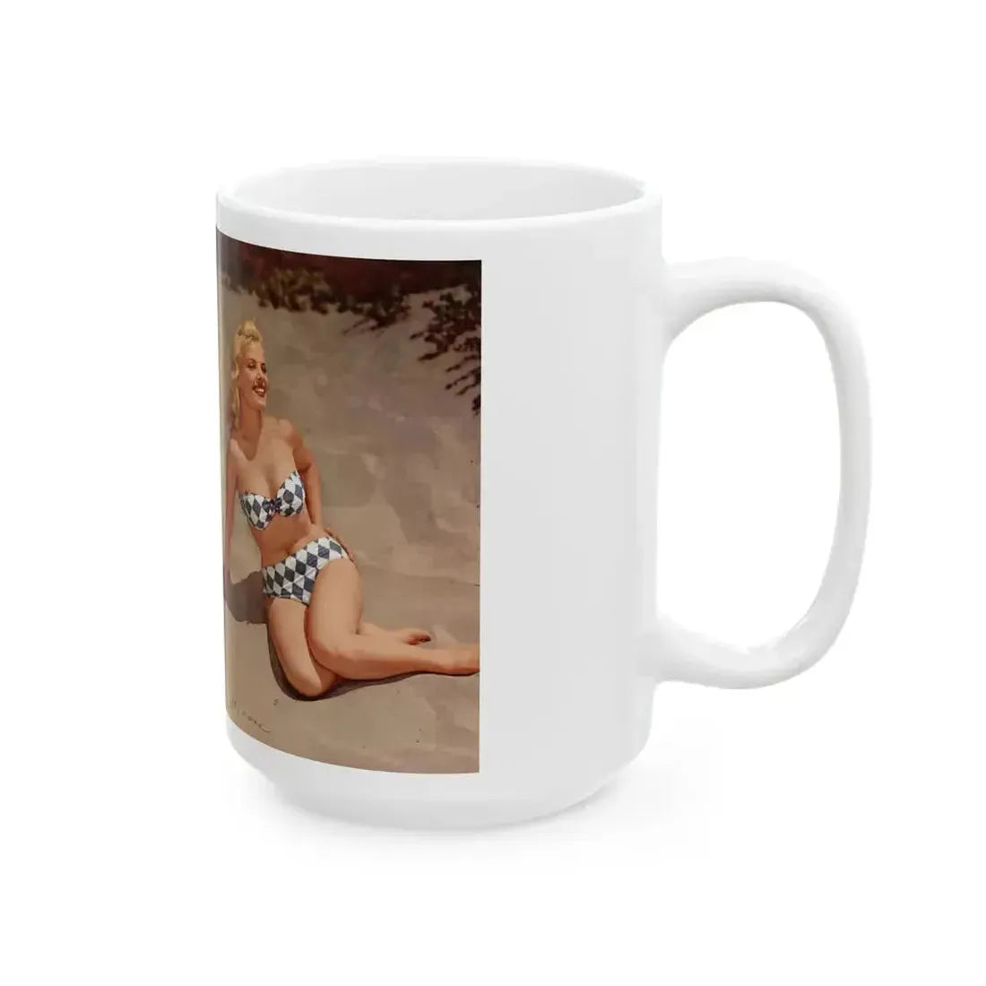 Cleo Moore #177 - Modern Screen Pin-Ups Magazine Issue #1 (Vintage Female Icon) White Coffee Mug - Go Mug Yourself