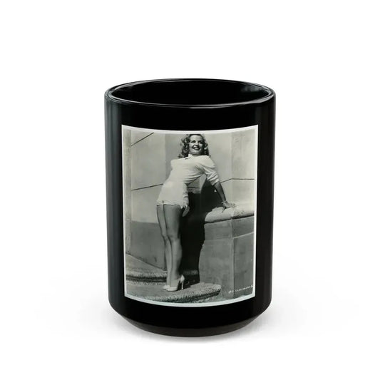 Cleo Moore #178 (Vintage Female Icon) Black Coffee Mug 15oz - Go Mug Yourself