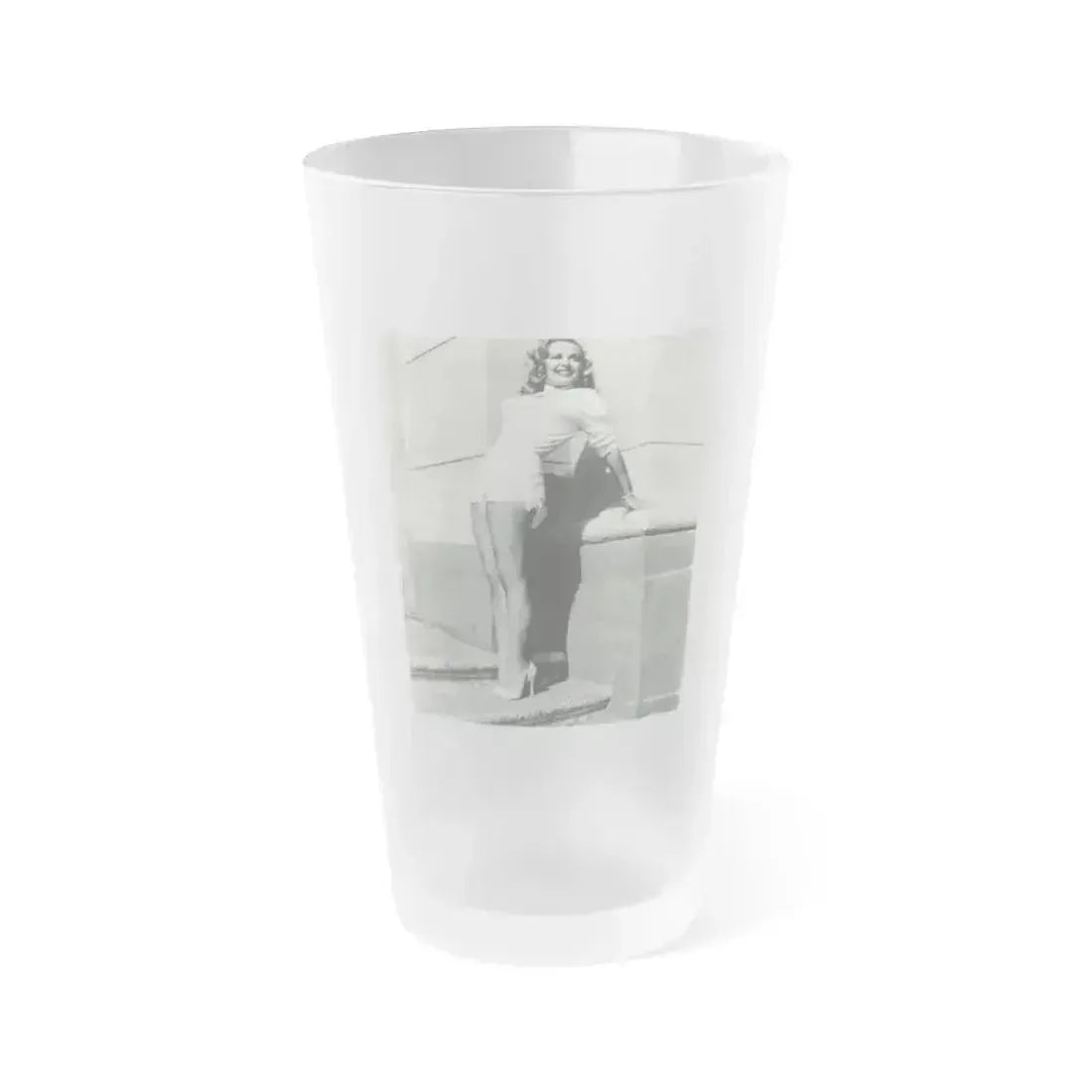 Cleo Moore #178 (Vintage Female Icon) Frosted Pint Glass 16oz 16oz Frosted - Go Mug Yourself