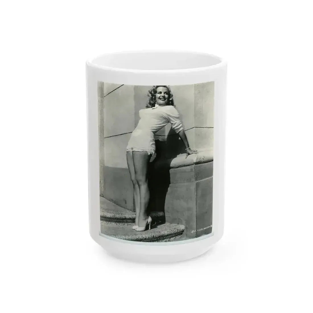 Cleo Moore #178 (Vintage Female Icon) White Coffee Mug 15oz - Go Mug Yourself