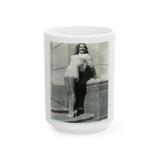 Cleo Moore #178 (Vintage Female Icon) White Coffee Mug 15oz - Go Mug Yourself
