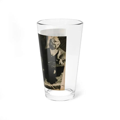 Cleo Moore #179 - 1 B&W Centerfold Photo from PHOTO Digest Mag. Oct. '53 (Vintage Female Icon) Pint Glass 16oz - Go Mug Yourself