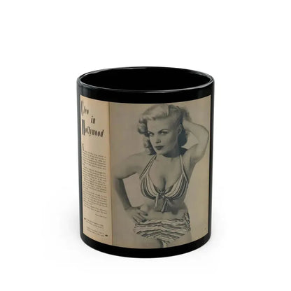 Cleo Moore #184 - (Vintage Female Icon) Black Coffee Mug 11oz - Go Mug Yourself