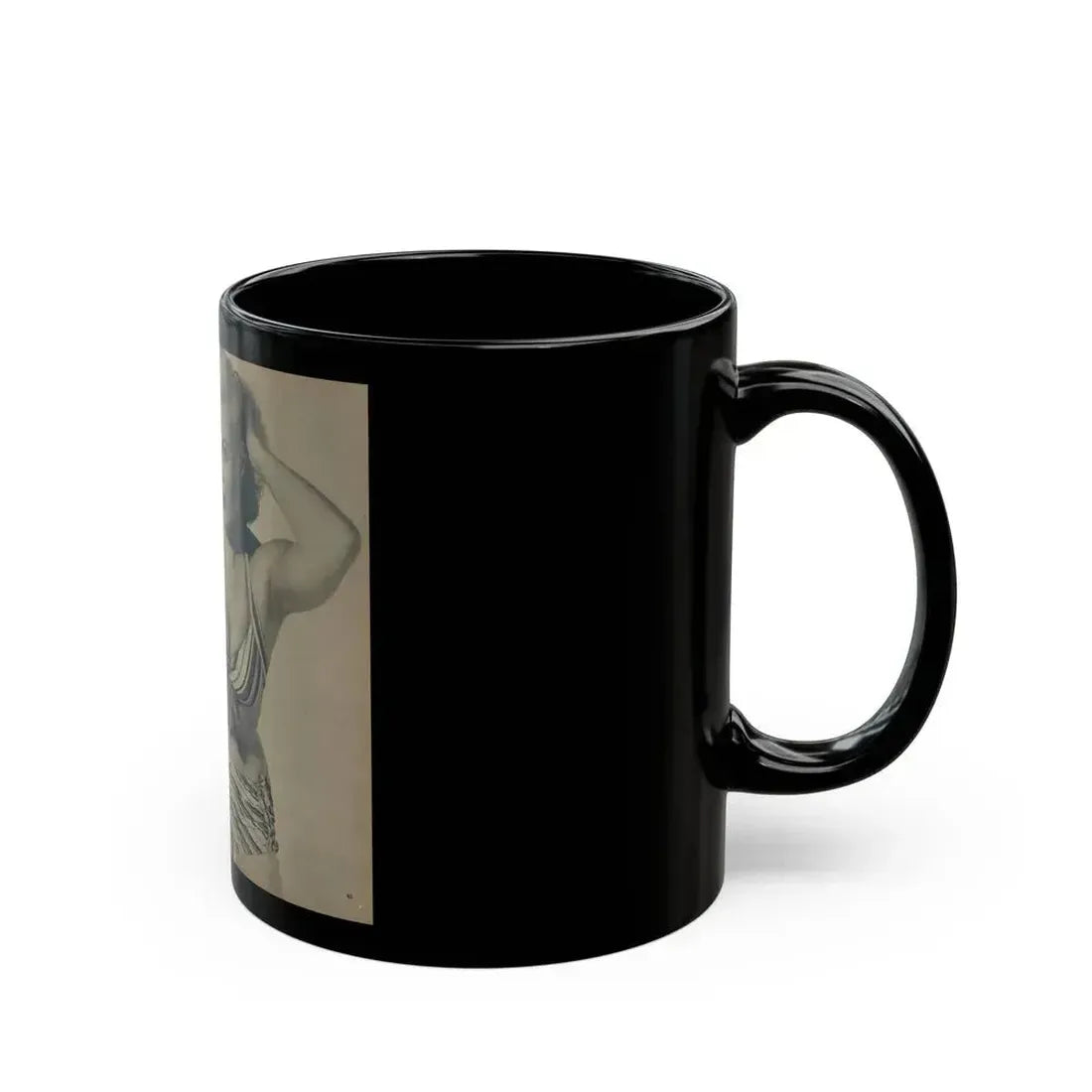 Cleo Moore #184 - (Vintage Female Icon) Black Coffee Mug - Go Mug Yourself