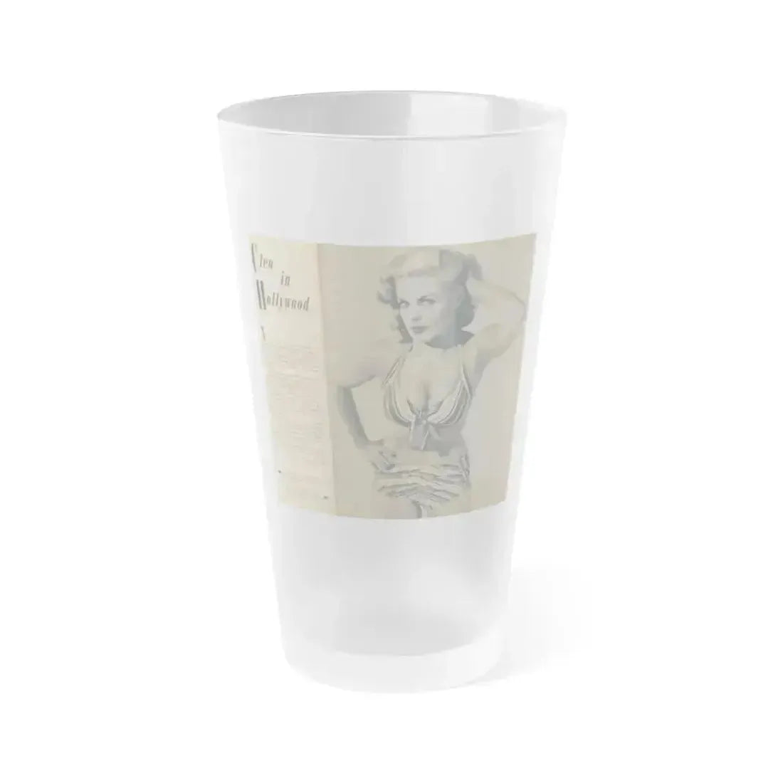 Cleo Moore #184 - (Vintage Female Icon) Frosted Pint Glass 16oz 16oz Frosted - Go Mug Yourself