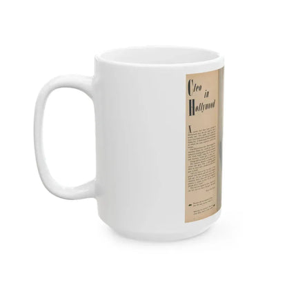 Cleo Moore #184 - (Vintage Female Icon) White Coffee Mug - Go Mug Yourself