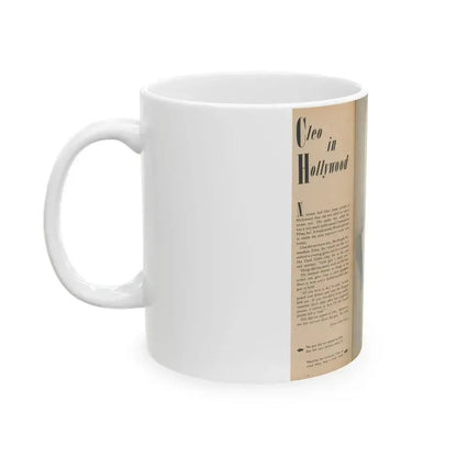 Cleo Moore #184 - (Vintage Female Icon) White Coffee Mug - Go Mug Yourself