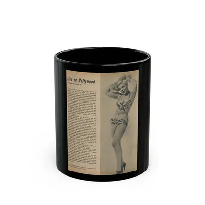 Cleo Moore #185 - (Vintage Female Icon) Black Coffee Mug 11oz - Go Mug Yourself