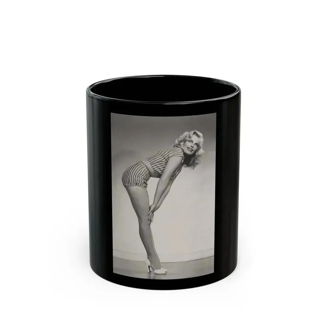 Cleo Moore #189 (Vintage Female Icon) Black Coffee Mug 11oz - Go Mug Yourself