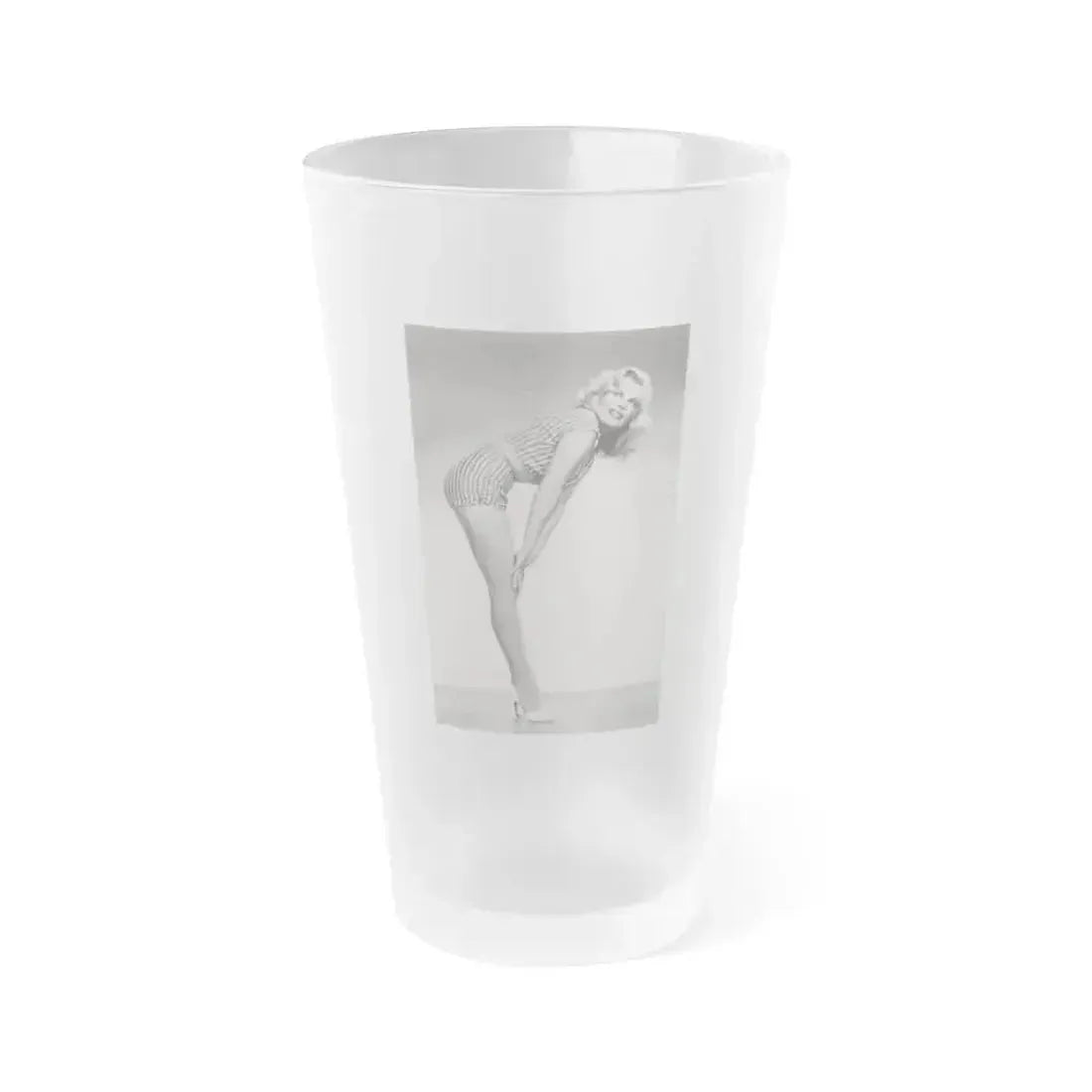 Cleo Moore #189 (Vintage Female Icon) Frosted Pint Glass 16oz 16oz Frosted - Go Mug Yourself